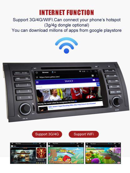Ηχοσύστημα αυτοκινήτου 2DIN – BMW E39 – Android - JA-7235 - Image 9
