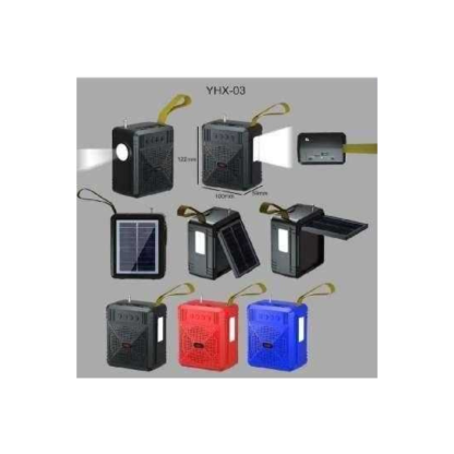 Ασύρματο ηχείο Bluetooth με ηλιακό πάνελ - YHX-03 - 040032 - Red - Image 2