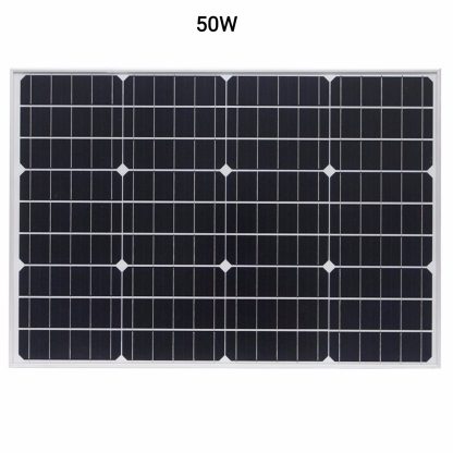 Μονοκρυσταλλικό ηλιακό πάνελ - Solar Panel - 50W - 676128 - Image 2