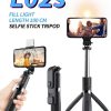 Selfie stick/stand τρίποδο με φακό - L02s - 882887 - Image 2