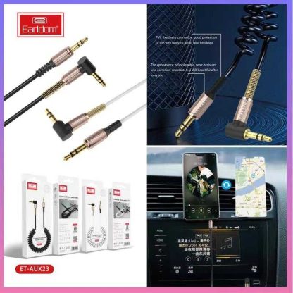 Καλώδιο ήχου σπιράλ - ET-AUX23 - Jack 3.5mm - 880165 - Black - Image 2