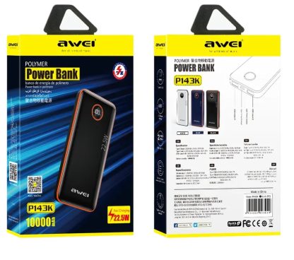 Powerbank - 10.000mah - 22.5W - P143K - Awei - 888612 - Image 3