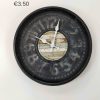 Ρολόι τοίχου - 35cm - 99145-BK - Image 2