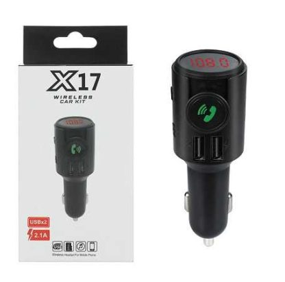 Transmitter αυτοκινήτου με θύρες USB - MP3 Player - X17 - 130344 - Image 2