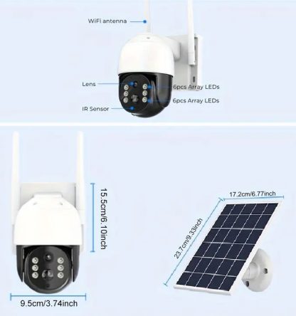 Ηλιακή κάμερα ασφαλείας IP - Solar Security Camera – WiFi - iCsee - 310821 - Image 4