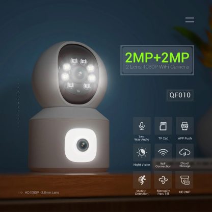 Κάμερα ασφαλείας IP Dual - Security Camera - WiFi - 322039 - Image 3