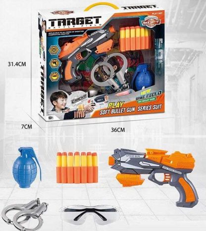 Παιδικό όπλο στόχου με αξεσουάρ - Soft Gun - 999-14 - 345191 - Image 2