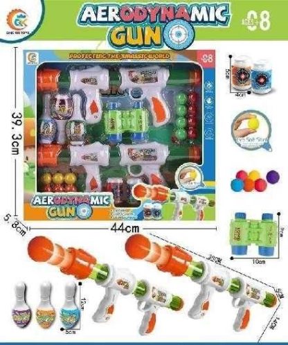 Παιχνίδι στόχου με κορίνες & αξεσουάρ - Soft Gun - 2pcs - 688-22 - 345308 - Image 2