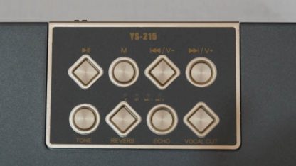 Ασύρματο ηχείο Bluetooth με 2 μικρόφωνα Karaoke - YS215 - 887271 - Grey - Image 4