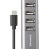 Αντάπτορας USB 2.0 Hub με 4 θύρες - Type-C - CL-122T - AWEI - 888070 - Image 2