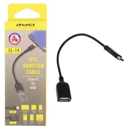 Αντάπτορας USB Type-C σε USB-A Female - CL-14 - AWEI - 888100 - Image 2