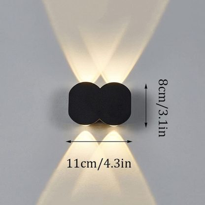 Επιτοίχιο φωτιστικό LED - Απλίκα - Warm White - 1002-4 - 941020 - Image 2