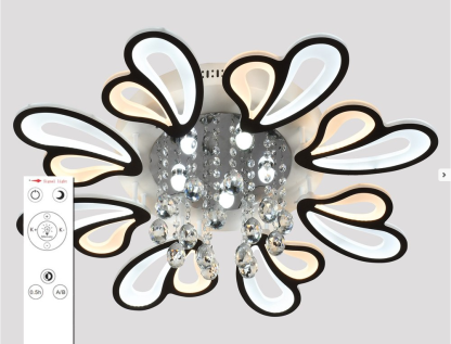 Φωτιστικό οροφής LED - Πλαφονιέρα με Dimmer - 5169-8BK - 943826 - Image 2