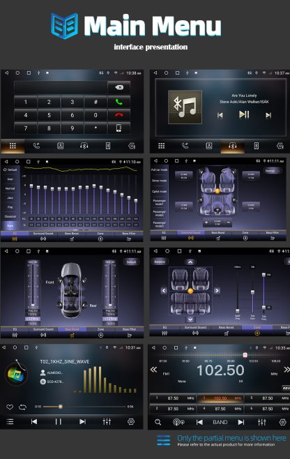 Ηχοσύστημα αυτοκινήτου 2DIN - 9"" - Android - 000154 - Image 3