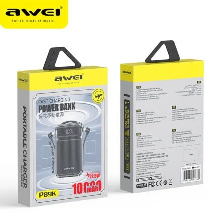 Powerbank - P89K - 10.000mah - AWEI - 007931 - Purple - Image 3
