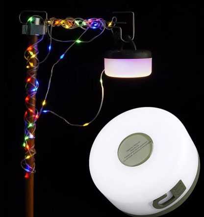 Επαναφορτιζόμενη λάμπα LED με γιρλάντα φωτισμού – String Light - RGB - YD2314 - 272543 - Image 3