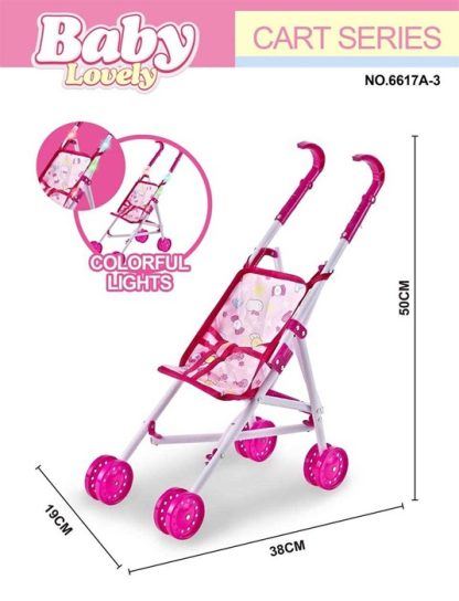 Παιδικό καροτσάκι μωρού με φωτισμό LED – 6617A-3 - 307127 - Image 2