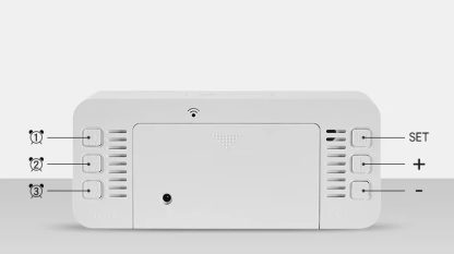 Ψηφιακό ρολόι – Ξυπνητήρι - 6612T - 466127 - Black - Image 2