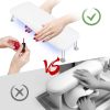 Φουρνάκι νυχιών με βάση στήριξης- Arm Rest manicure-pedicure - VKN-SUNH5 - 582419 - Black - Image 2