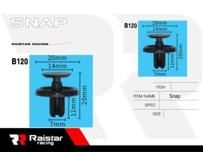 Σετ συνδετήρες αυτοκινήτου - 10pcs - R-F16101-19 - 180861 - Image 2
