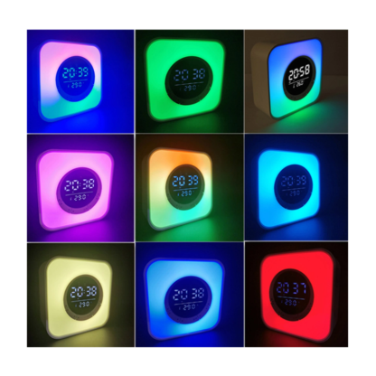 Ασύρματο ηχείο Bluetooth LED & ψηφιακό ρολόι - P10 - 810811 - Image 4