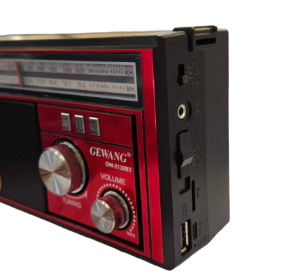 Επαναφορτιζόμενο ραδιόφωνο - EC-2130BT - 821286 - Red - Image 3