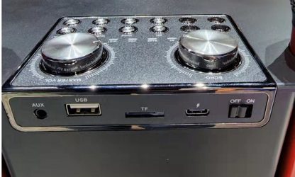 Ασύρματο ηχείο Bluetooth με 2 μικρόφωνα Karaoke - YS-202 - 887165 - Black - Image 2