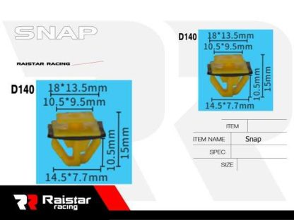 Σετ συνδετήρες αυτοκινήτου - 10pcs - R-F16101-22 - 180866 - Image 2