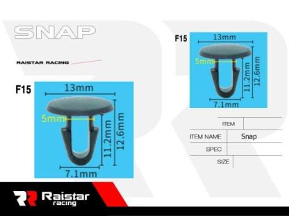 Σετ συνδετήρες αυτοκινήτου - 10pcs - R-F16101-23 - 180868 - Image 2