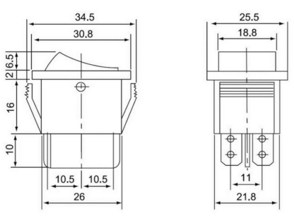 Διακόπτης οχημάτων On/Off - R-F13210B-36-1U - 180946 - Image 3