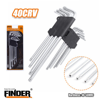 Κλειδιά Torx - 9pcs - 240mm - Finder - 193121 - Image 2