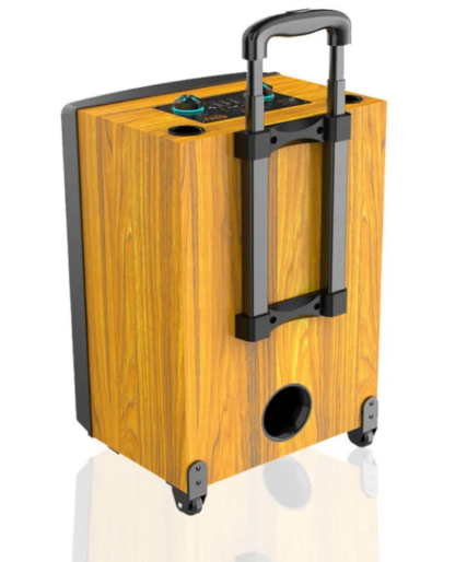 Φορητό ηχείο subwoofer με μικρόφωνο - ZQS-12139 - 370144 - Brown/Wood - Image 2