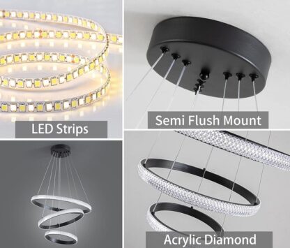 Φωτιστικό οροφής τραπεζαρίας LED - 2196 - 431019 - Image 5