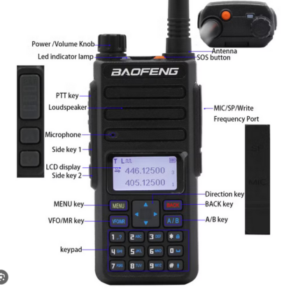 Φορητός πομποδέκτης - UHF/VHF - DMR1801 - 018016 - Image 3