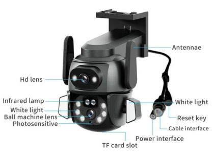 Κάμερα ασφαλείας IP - Dual - Security Camera - CM-Q821 - 300129 - Image 2
