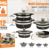 Σετ κατσαρόλες - 5pcs - CA015-S01-Black - DSP - 613194 - Image 3