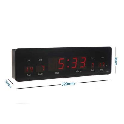 Ηλεκτρονικό ψηφιακό ρολόι LED - JH808 - 676210 - Image 2