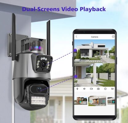 Κάμερα ασφαλείας IP Dual - Security Camera - WiFi - 310777 - Image 3