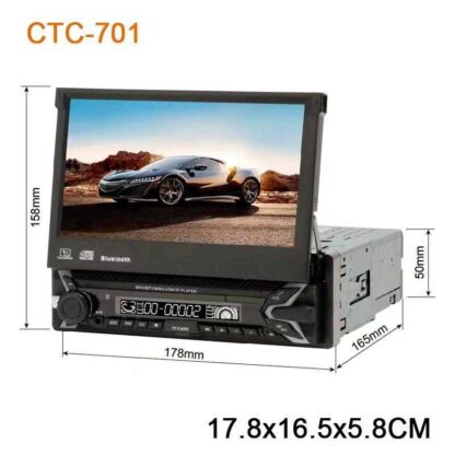 Ηχοσύστημα αυτοκινήτου 1DIN με οθόνη - 7'' - CTC-701 - Android - 1+32G - 003522 - Image 2