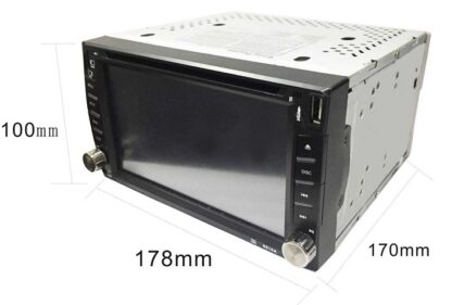 Ηχοσύστημα αυτοκινήτου 2DIN με DVD – 6.2” –  CTC-6606 – 003546 - Image 2