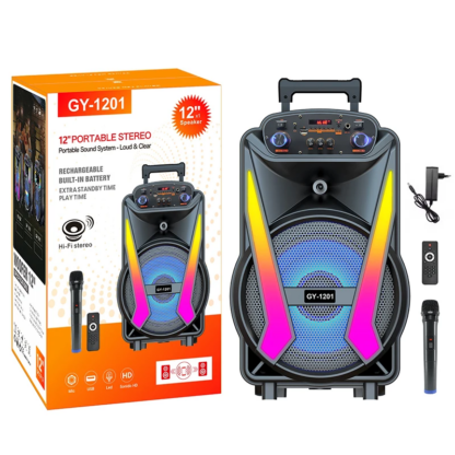 Φορητό ηχείο subwoofer με μικρόφωνο Karaoke - GY-1201 - 116213 - Image 2