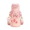 Παιδικό παγούρι-θερμός με καλαμάκι - 500ml - 219453 - Pink